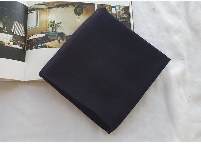 아사면 목 손수건 단색 무지 스카프 행사 단체