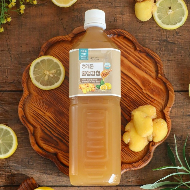 무설탕 레몬 꿀 생강청 생강차 생강즙, 1개, 1L