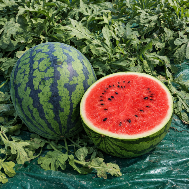 [산지직송 정품] 고당도 수박 당도선별 프리미엄 꿀수박, 1개, 5kg