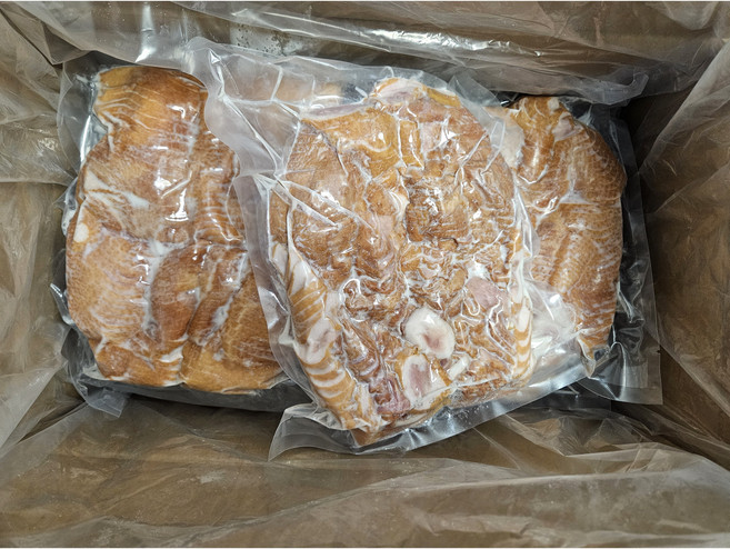 훈제오리 슬라이스 8kg 벌크 도매 대용량 업소용 박스, 1개, 8000g