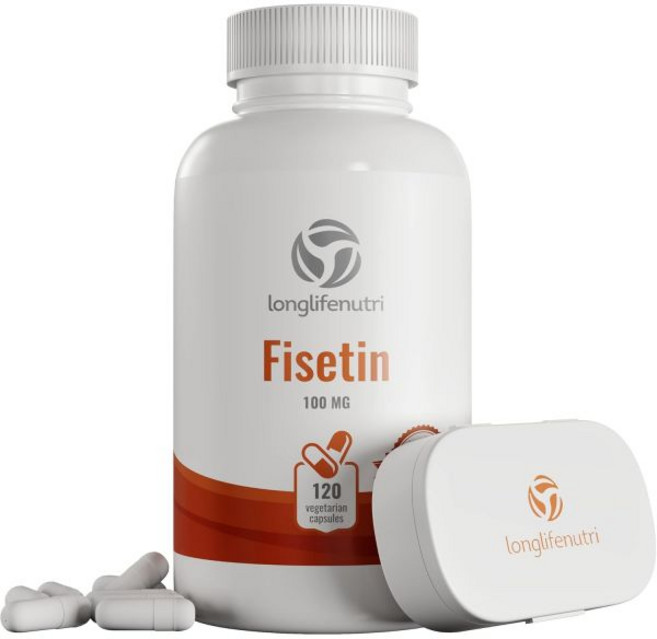 LongLifeNutri Fisetin Supplement 피세틴 100mg 120정, 1개