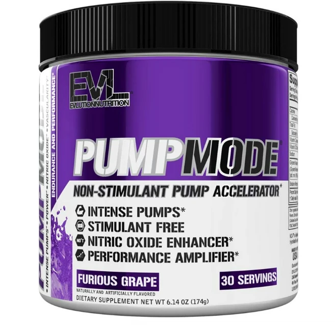 EVLution 에볼루션 뉴트리션 PumpMode 펌프모드 퓨리어스 그레이프 174g, 1개 - 쿠팡