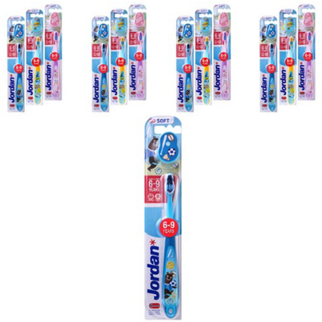 조르단 어린이 칫솔 스텝 3단계, 랜덤 발송, 1개입, 13개