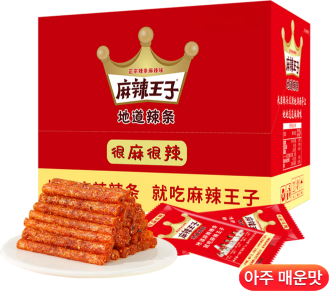 나나중국식품 마라왕자 라티아오 중국 쫀드기 마라 향라 술안주 스틱형 라탸오 약550g 매콤 마라맛, 360g, 1개