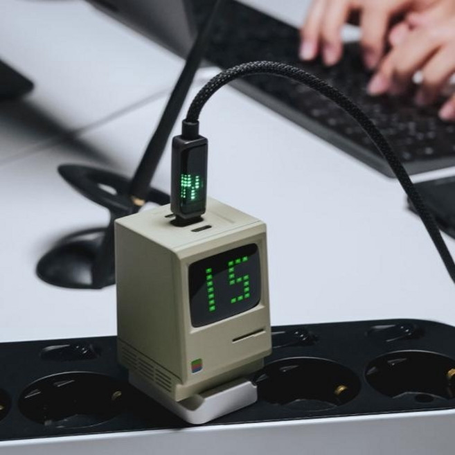 (Sharge) (SHARGE X STYLEPIE) 매트릭스 감성 충전기&케이블 브랜드 콜라보, 1개, 혼합색상