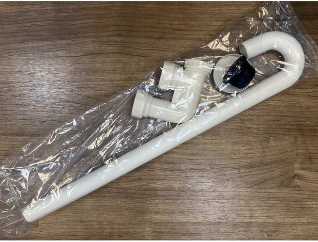 【台灣製】ABS 排水水管 落水 拉桿 塑膠 水龍頭 居家修繕 水電材料, 白色
