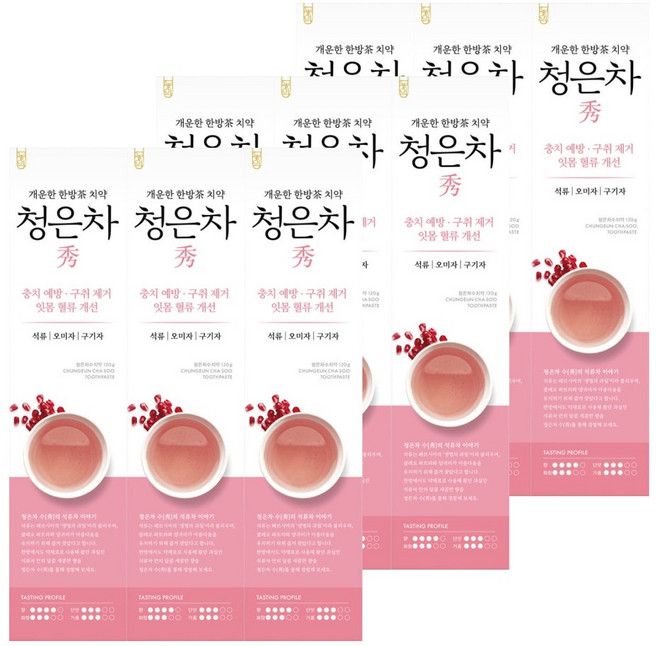 2080 청은차 생기석류 차치약, 120g, 9개