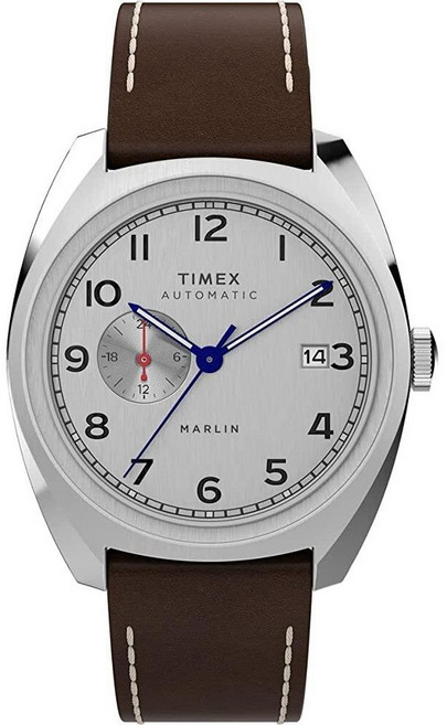 Timex 남성용 Marlin 서브 다이얼 오토매틱 39mm 시계 블랙/블랙 원사이즈 39mm 말린 서브 다이얼 오토매틱 202800