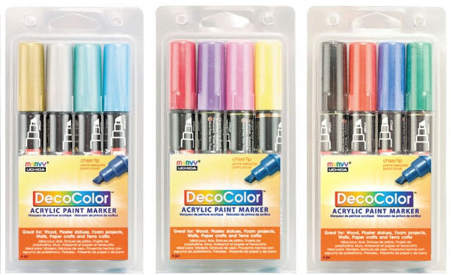 우찌다 데코컬러 아크릴마카 315 4색 M세트 METALLIC, 본상품선택, 본상품선택