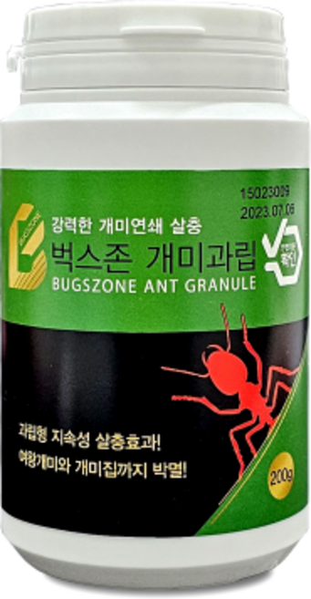 벅스존 개미과립 250g 개미퇴치 애집개미 꿀성분 연쇄살충 개미유인제 비염알레르기천식 목조주택 퀀텀, 1개
