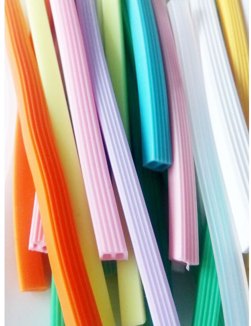 반찬 용기 패킹 고무 반찬통 뚜껑 잘라쓰는 밀봉 밀폐 교체용 실리콘, 4X6 그린 1m