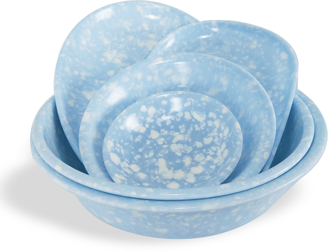 손할매 옛날 멜라민 캠핑 레트로 감성 중국집 그릇 접시 단품, 1개, 스카이블루