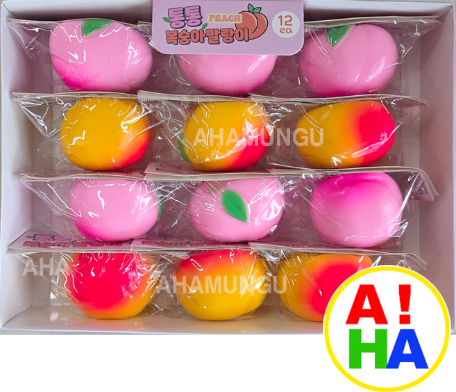 도로시 통통 복숭아 말랑이 낱개 1개 색상랜덤발송 피치 주물럭