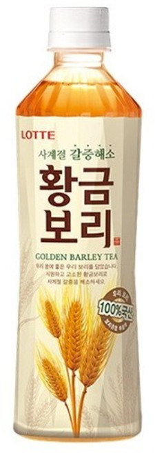 롯데칠성음료 황금보리, 500ml, 24개