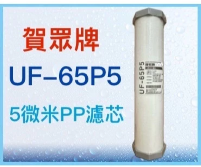 賀眾牌 顆粒活性碳濾芯, 1個, UF-65P5