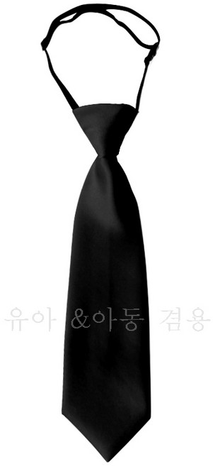 유아동넥타이 유아 어린이 넥타이 주니어 학생 넥타이 부엉이다락방 블랙 단색 행사 넥타이
