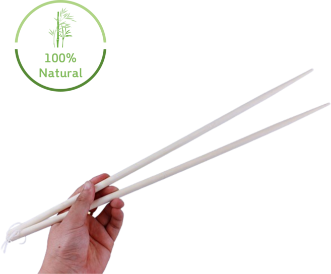 빅파인트리 천연대나무 튀김젓가락 45cm 긴튀김저 명절튀김용젓가락 에코대나무 다회용튀김저, 1개
