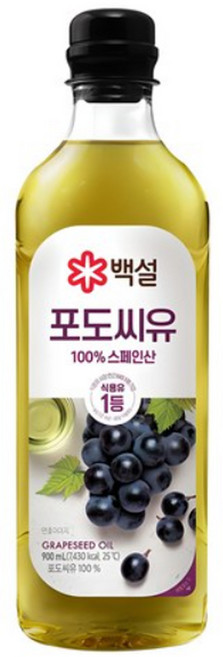 백설 포도씨유, 900ml, 10개