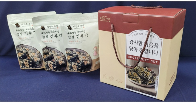 [선물세트] 찹쌀김부각 선물세트, 3개, 45g