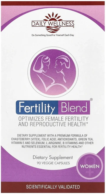 단백질 비타민 철분 마그내슘 칼슘 Daily Wellness Company 여성용 Fertility Blend 베지 캡슐 90정 고루고루섭취해주세요, DailyWellnessCompany여성용Fertili, 1개 - 쿠팡