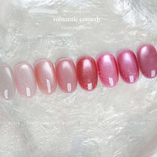 프롬더네일 로멘틱 코미디 로코 핑크 자석젤 8종 단품, 1개, 10ml, FG175