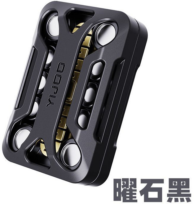 YIJDO 潮流edc 音叉 無限位 機械推牌 解壓玩具, 1個, 無限位【無界】黑