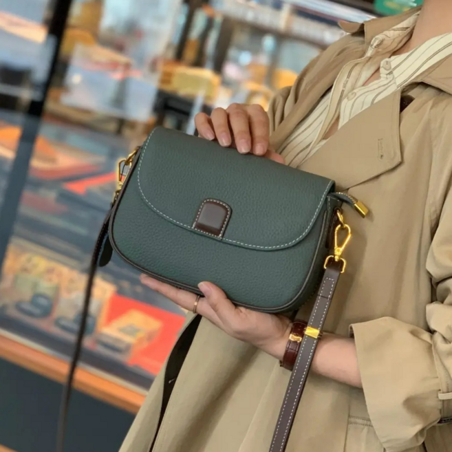 NY STYLE 소가죽 데일리 미니 숄더백