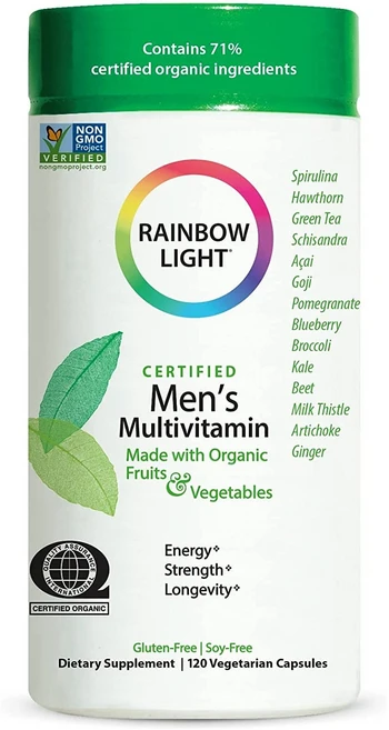 레인보우라이트 서티파이드 맨스 멀티비타민 캡슐, 120정, 1개 - 쿠팡