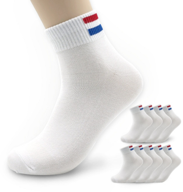 윌리엄리 남성 빅사이즈 발목뒷두줄 양말 10켤레