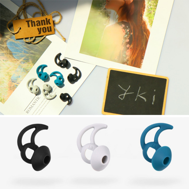 와이키몰 보스 QC BOSE QuietComfort 전용 이어팁 3종세트 및 단품용 Bose Sport Earbuds 이어버드 이어팁 이어패드, 1쌍 블랙 -소-