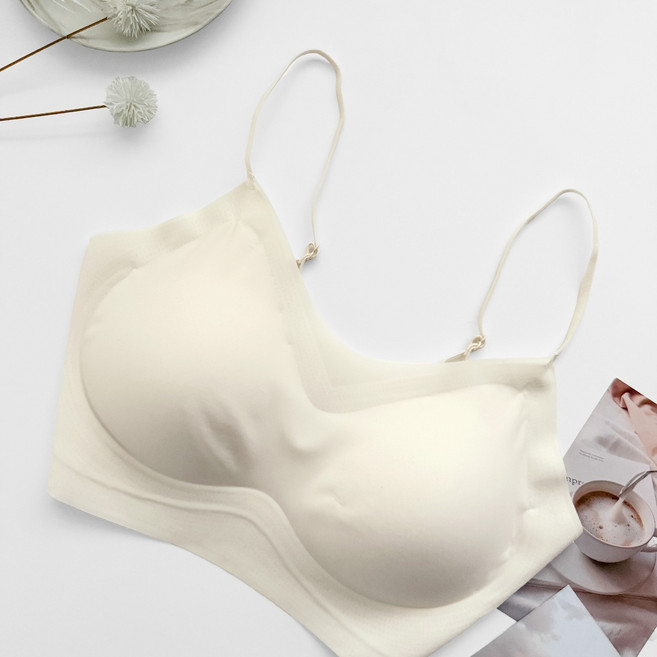果凍冰絲無痕細肩帶內衣 BRA TOP 涼感背心 小可愛 無鋼圈內衣 隱形內衣