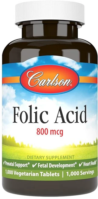 칼슨 - 엽산 800mcg 중요한 산전 지원 300정 제공, 1000 Count (Pack of 1), 1개 - 쿠팡