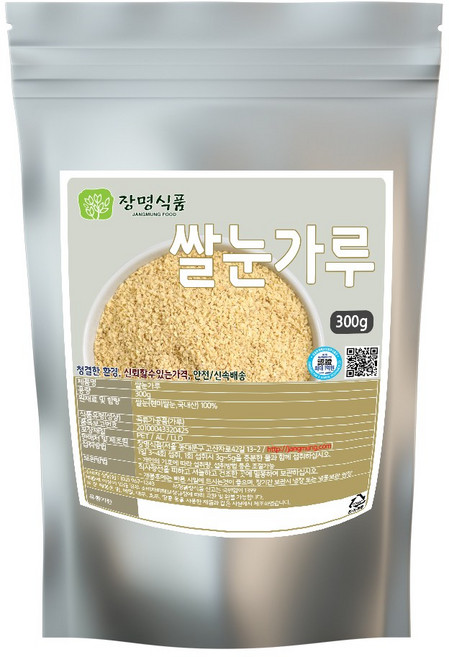 [장명식품] 쌀눈가루 쌀눈분말 현미쌀눈 분말 가루, 300g, 1개, 1개