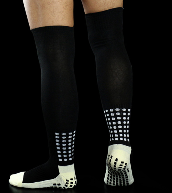 남녀공용 스포츠 실리콘 미끄럼 방지 축구 양말 내마모성 땀 흡수 9 가지 색상, [09] black