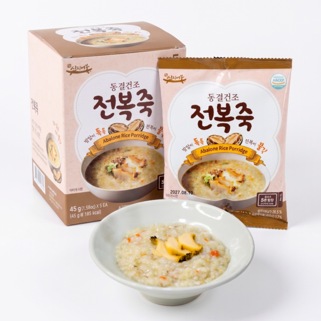 친절한이서방 간편식 동결건조 전복죽 밀키트, 10개, 45g
