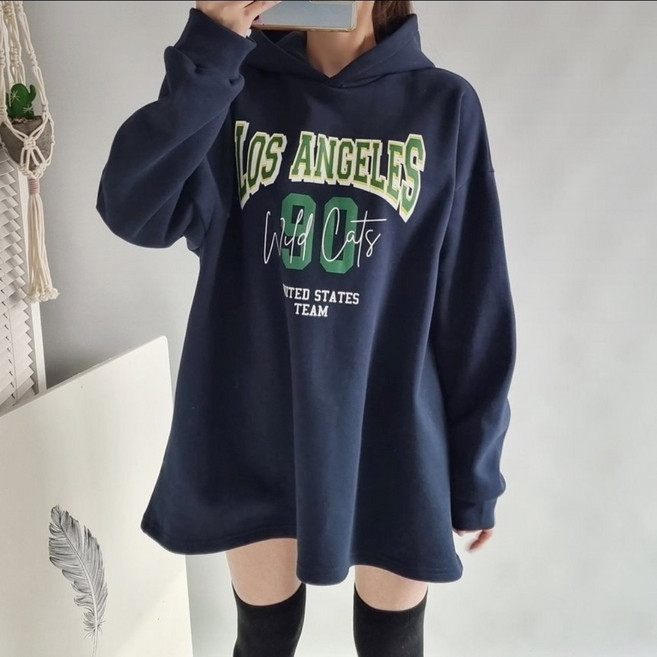 캘리로스 롱박시 기모 티셔츠