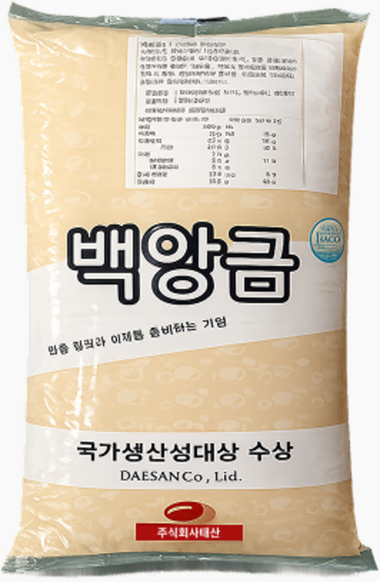 태산 백옥앙금/된백앙금, 5kg, 1개, 5kg