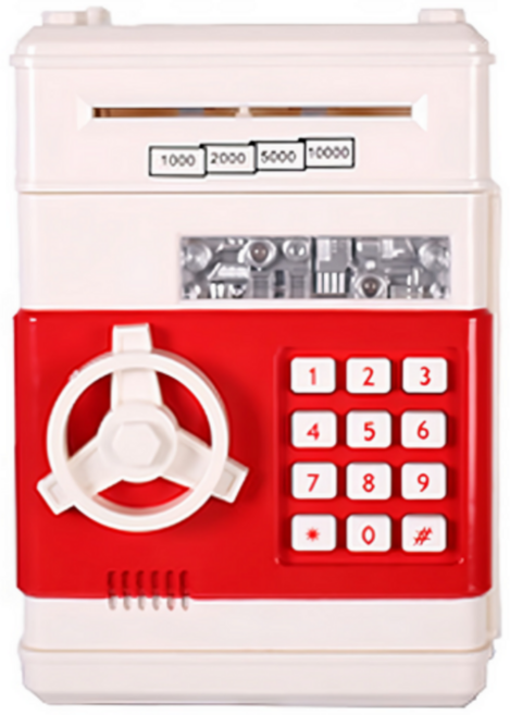 히든템 ATM 미니금고 지폐 저금통, ALL WHITE, 8개