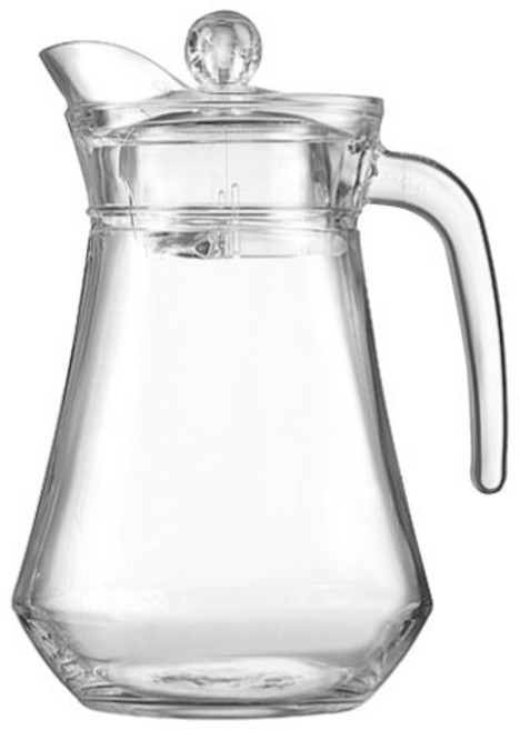 [아코록 아크 저그 1300ml(G2662G) 6Pcs]/루미낙/유리잔/유리볼/칵테일/음료수/식기/