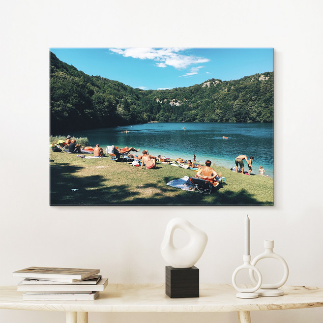 더 아트 컴퍼니 유럽 풍경 플레이스 빈티지 오브제 여행 사진 그림 인테리어 액자 포스터 100종_Part 2 51-100, 78. Swimming in Lake