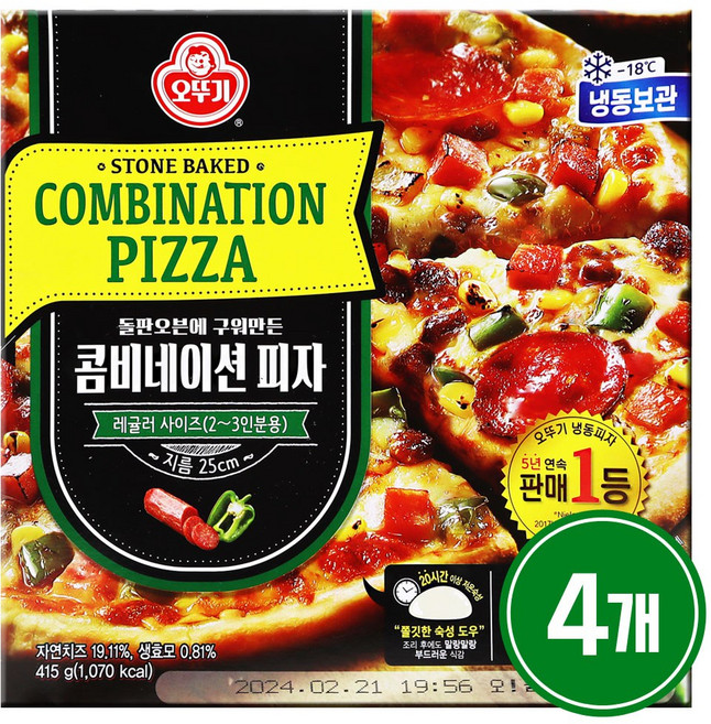 [오뚜기] 콤비네이션 피자 415g x 4개