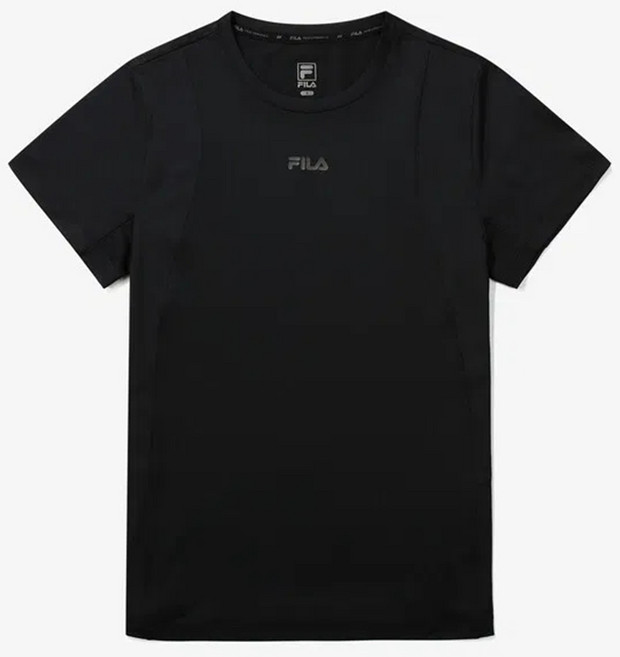 휠라 FILA 여성 기능성 메쉬 절개 반팔티셔츠 FS2RSG2251F-BLK
