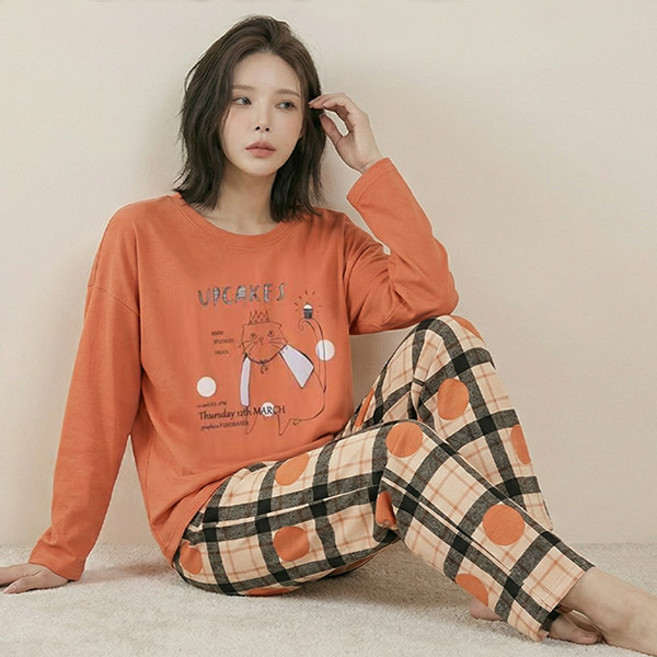 드마엘 러블리 긴팔 잠옷 파자마 홈웨어 상하 세트 10종