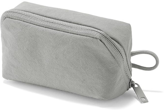 무인양품 링클나일론 크게 여는 파우치 그레이 S 약 11×6×3.5cm 84475771