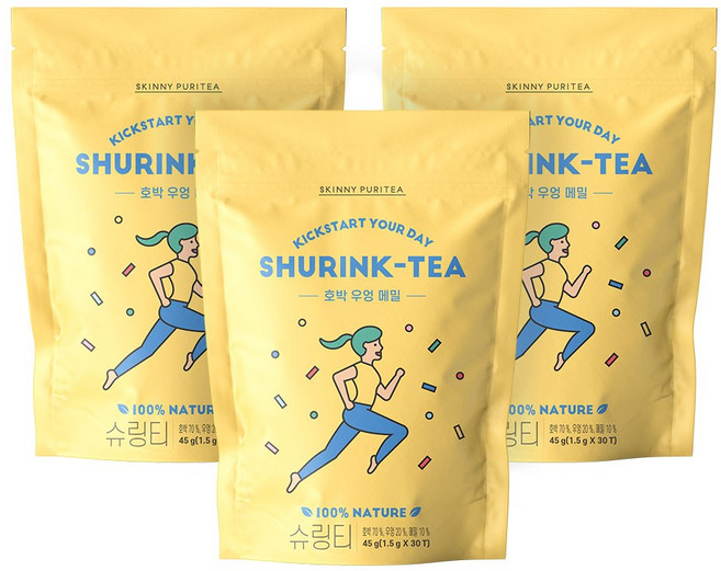 스키니퓨리티 슈링티 호박 우엉 메밀, 1.5g, 30개입, 3개