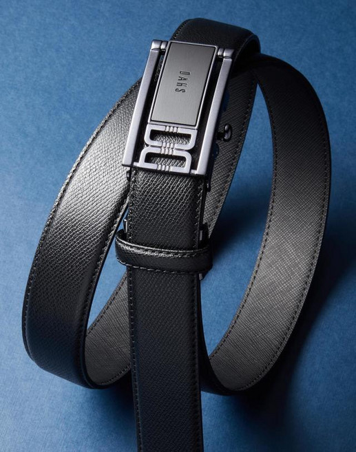 닥스 ACC 선물포장쇼핑백동봉DD Symbol블랙 트윌 엠보 소가죽 자동벨트 DBBE3F834