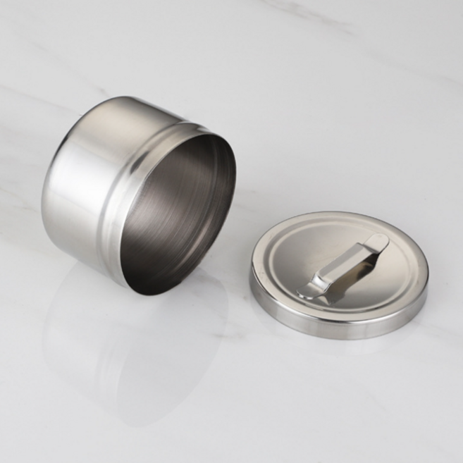 김시스터 스텐 다용도 원형 위생저 솜통 2P, 2개, 스테인레스