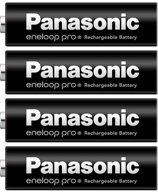 파나소닉 (Panasonic) Amazon.co.jp 파나소닉 에네루프 프로 하이엔드 모델(대용량 모델) 최소용량 2500mAh/돌림횟수 150회 AA형 충전지 4개팩 ene, 1개