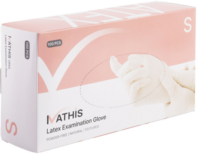 나디스 의료용 라텍스 장갑 S 사이즈 수술용 진료용 장갑 100매, 1개