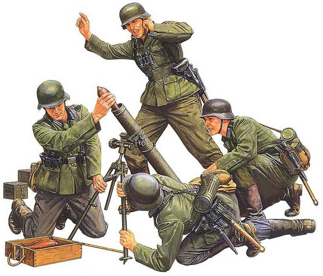 타미야 TAMIYA German 박격포 분대 1/35 (35193), 1개